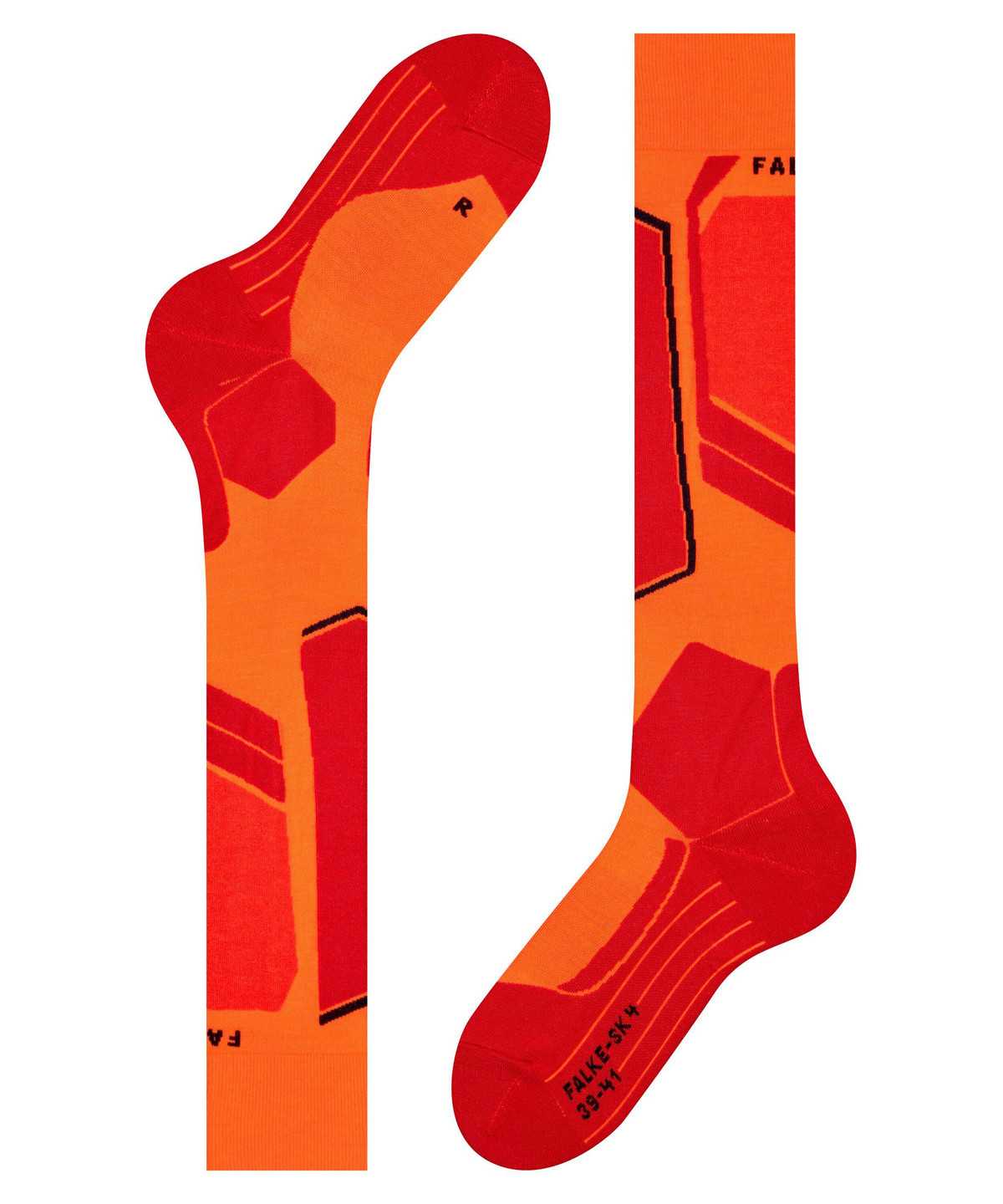 Calzini Uomo Falke SK4 Advanced Skiing Knee-high Socks Arancioni | RMTO34079