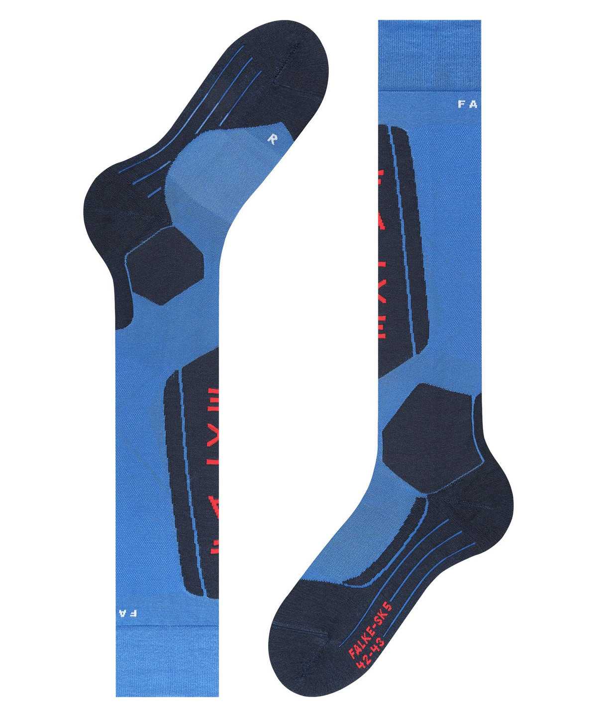 Calzini Uomo Falke SK5 Expert Skiing Knee-high Socks Blu | LQCH51946