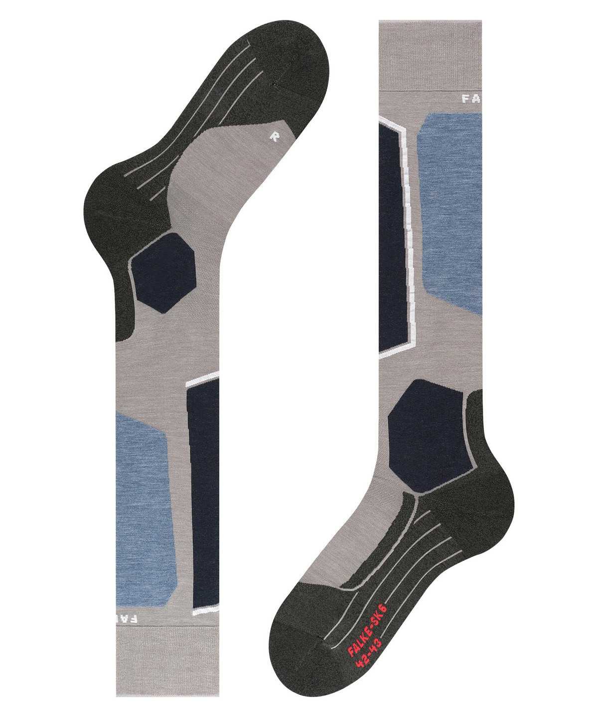 Calzini Uomo Falke SK6 Pro Skiing Knee-high Socks Grigie | NRVW82596