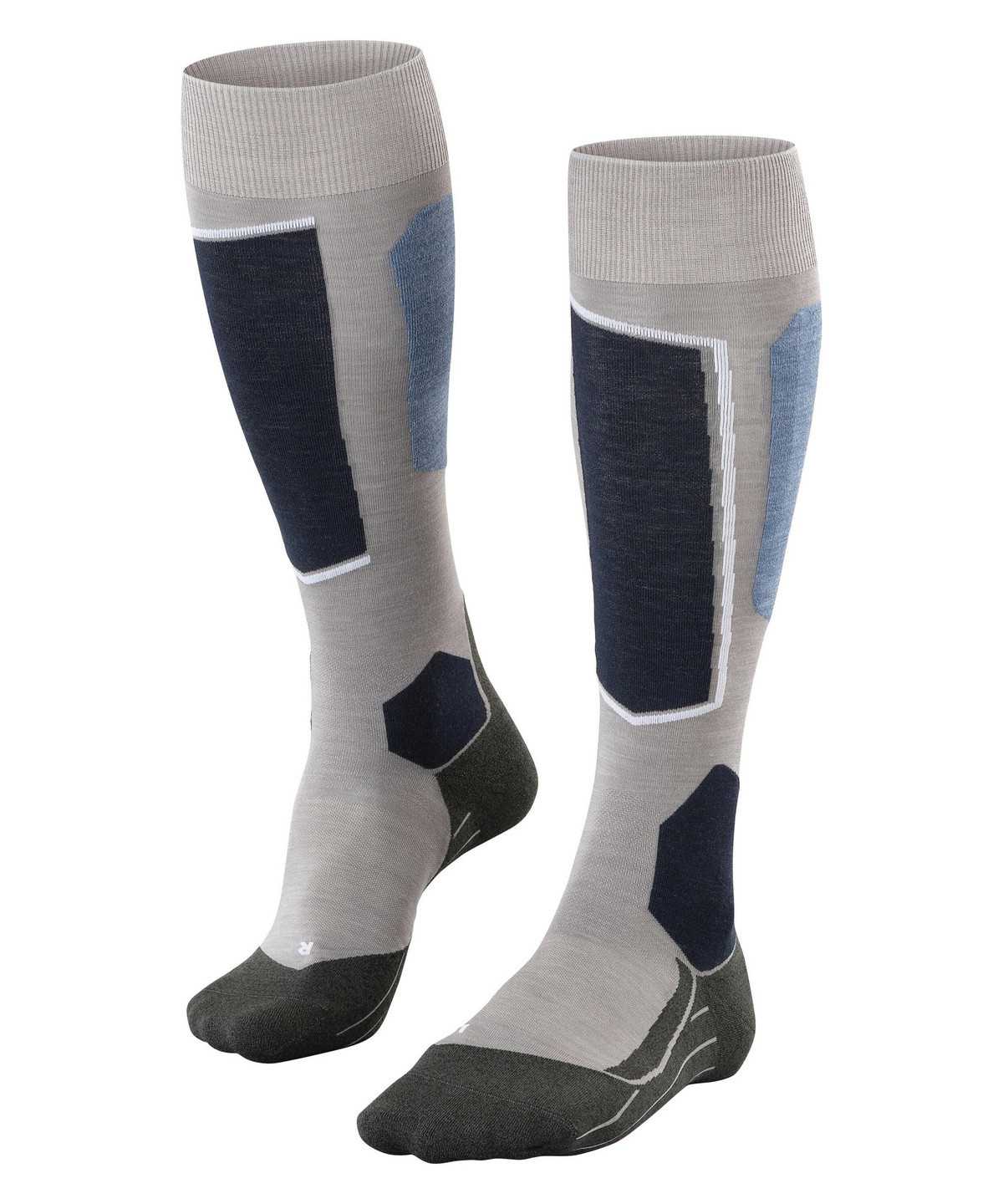 Calzini Uomo Falke SK6 Pro Skiing Knee-high Socks Grigie | NRVW82596