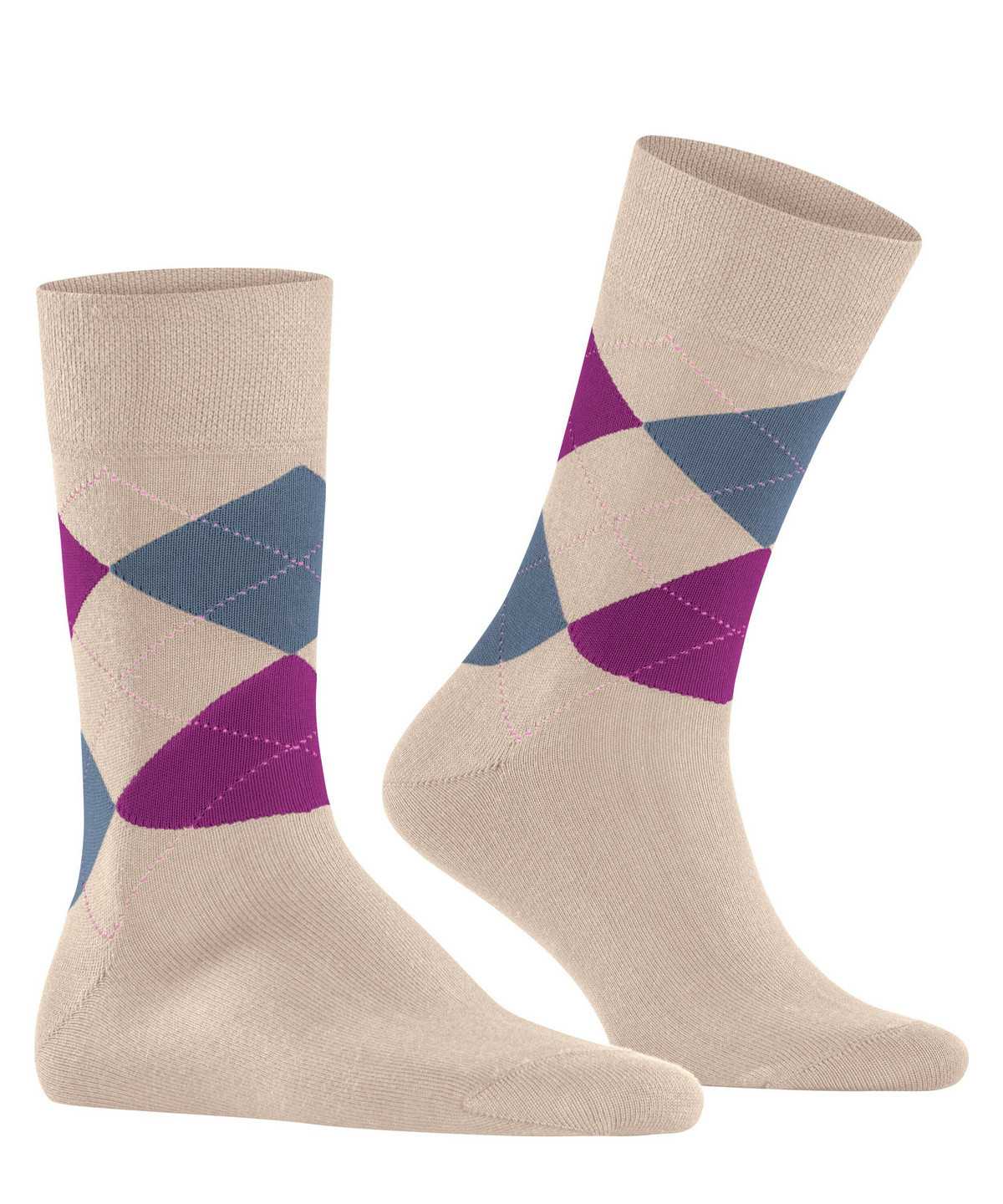 Calzini Uomo Falke Sensitive Argyle Socks Marroni | PDSZ12783