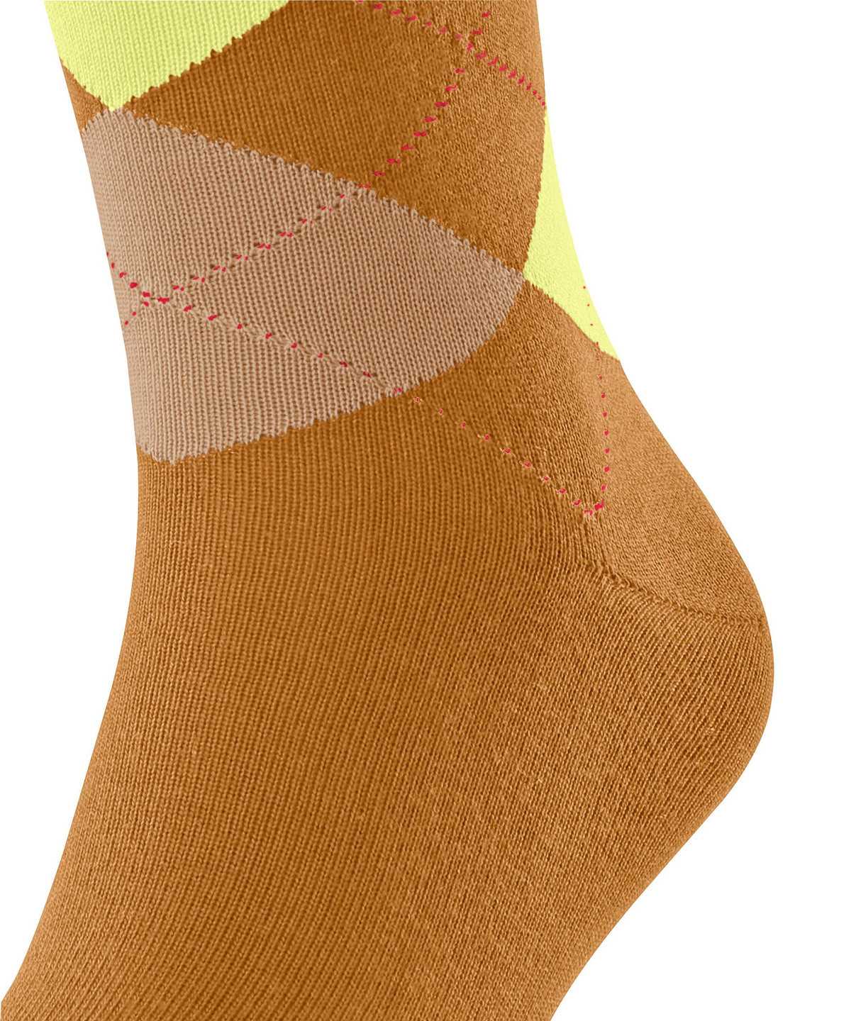 Calzini Uomo Falke Sensitive Argyle Socks Arancioni | HLFZ58719