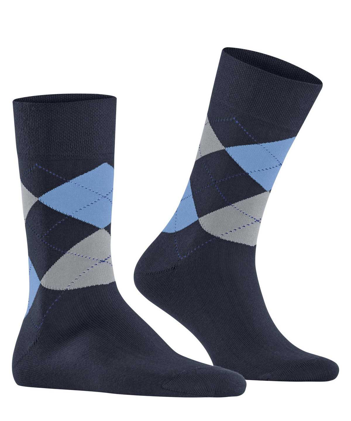 Calzini Uomo Falke Sensitive Argyle Socks Blu | GCBL09354