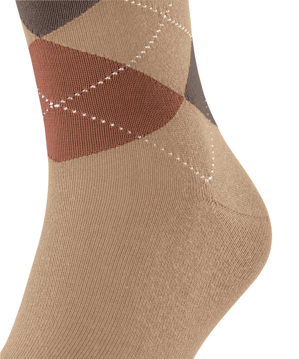 Calzini Uomo Falke Sensitive Argyle Socks Beige | LPRN83429