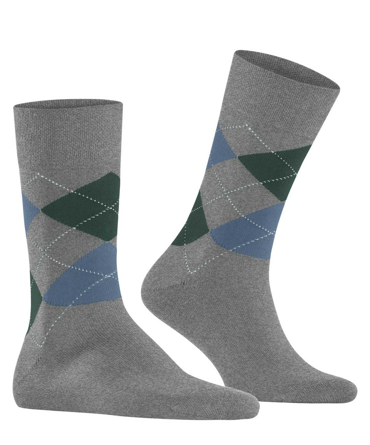 Calzini Uomo Falke Sensitive Argyle Socks Grigie | ANSC49286