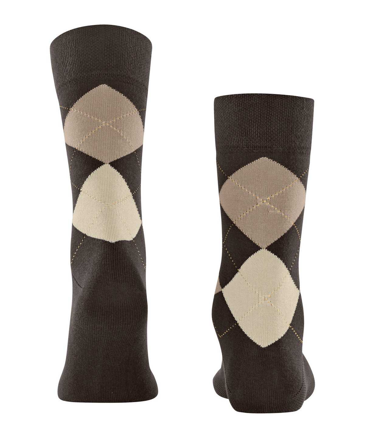 Calzini Uomo Falke Sensitive Argyle Socks Marroni | XBZK42906