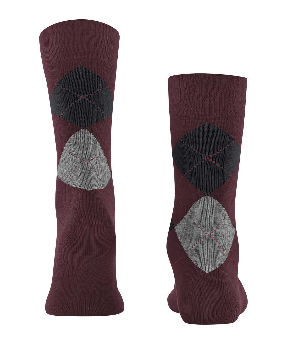 Calzini Uomo Falke Sensitive Argyle Socks Rosse | LUOI42019