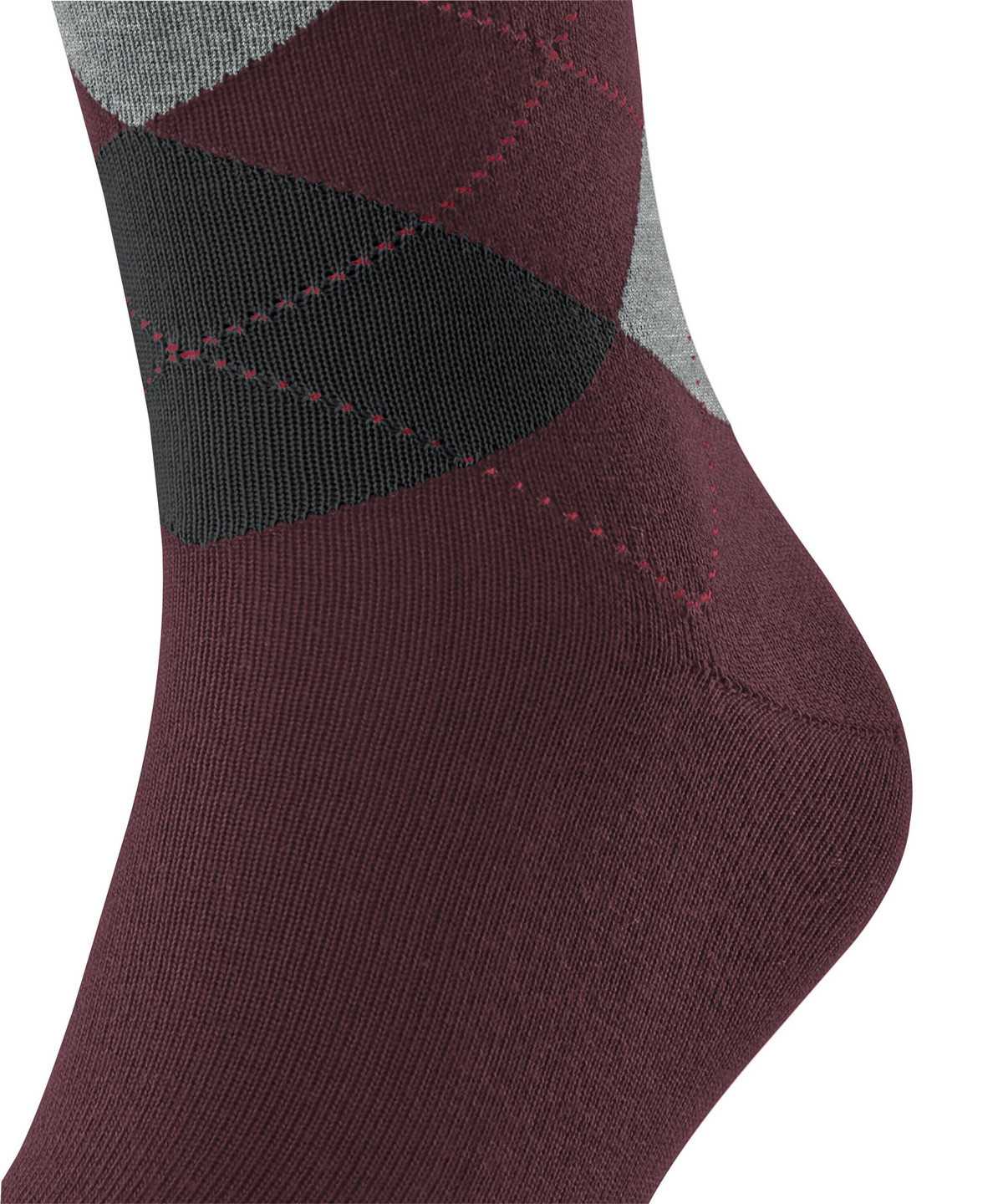 Calzini Uomo Falke Sensitive Argyle Socks Rosse | LUOI42019