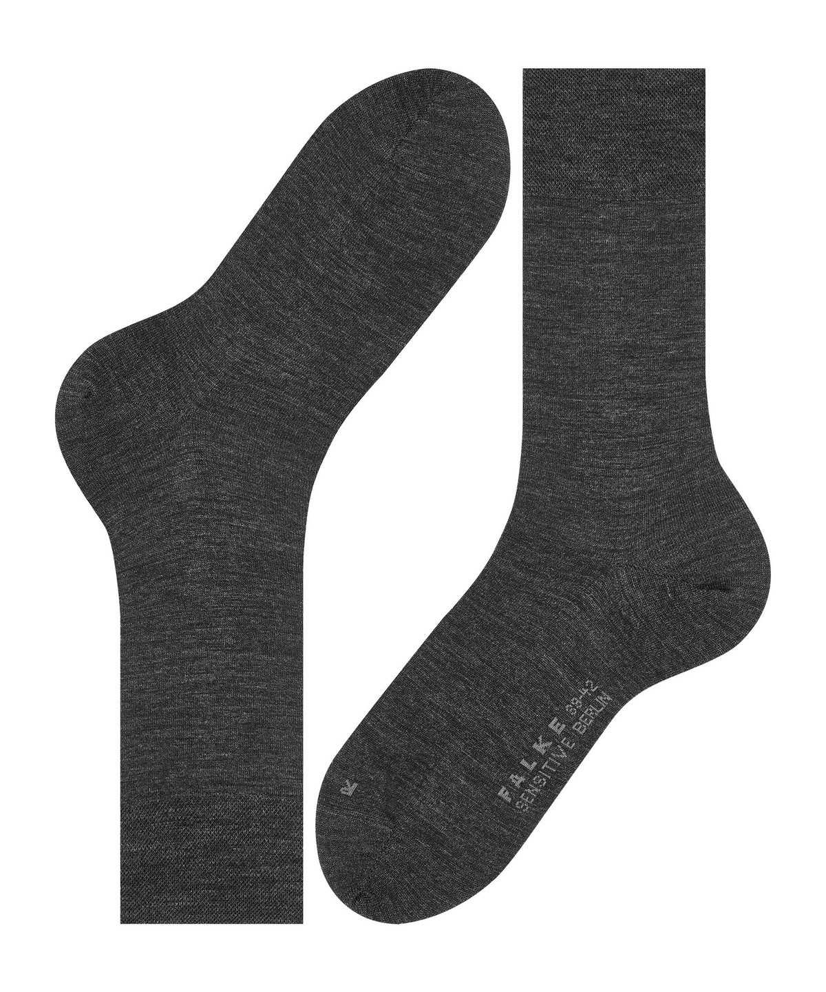 Calzini Uomo Falke Sensitive Berlin Socks Grigie | IDWC90764