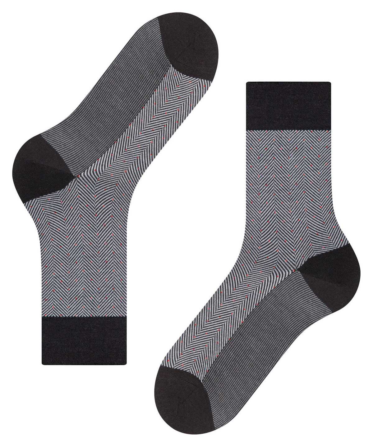 Calzini Uomo Falke Sensitive Herringbone Socks Nere | VANW24817