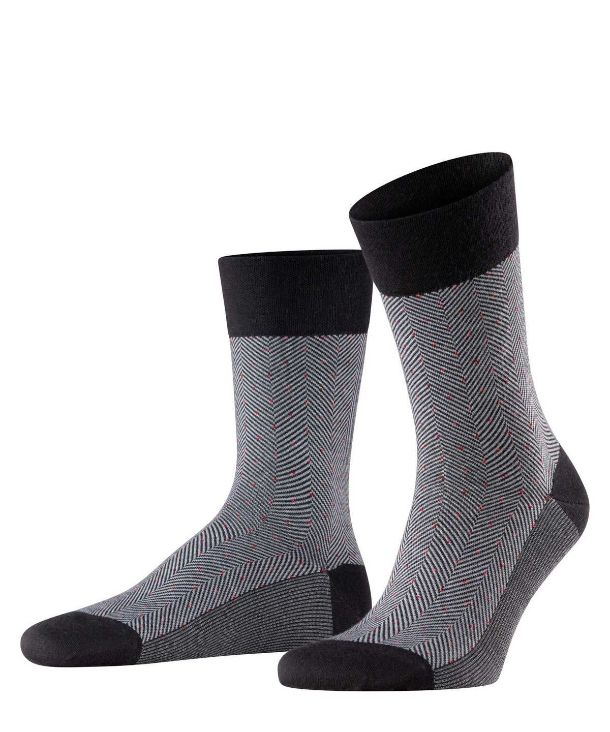 Calzini Uomo Falke Sensitive Herringbone Socks Nere | VANW24817