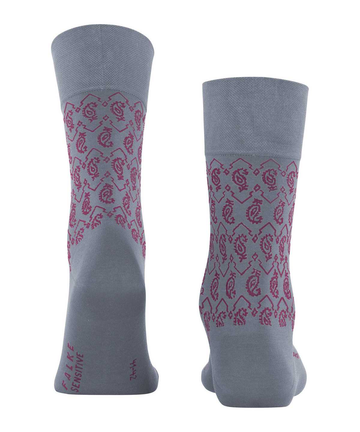 Calzini Uomo Falke Sensitive Indian Tie Pattern Socks Grigie | CULB90375