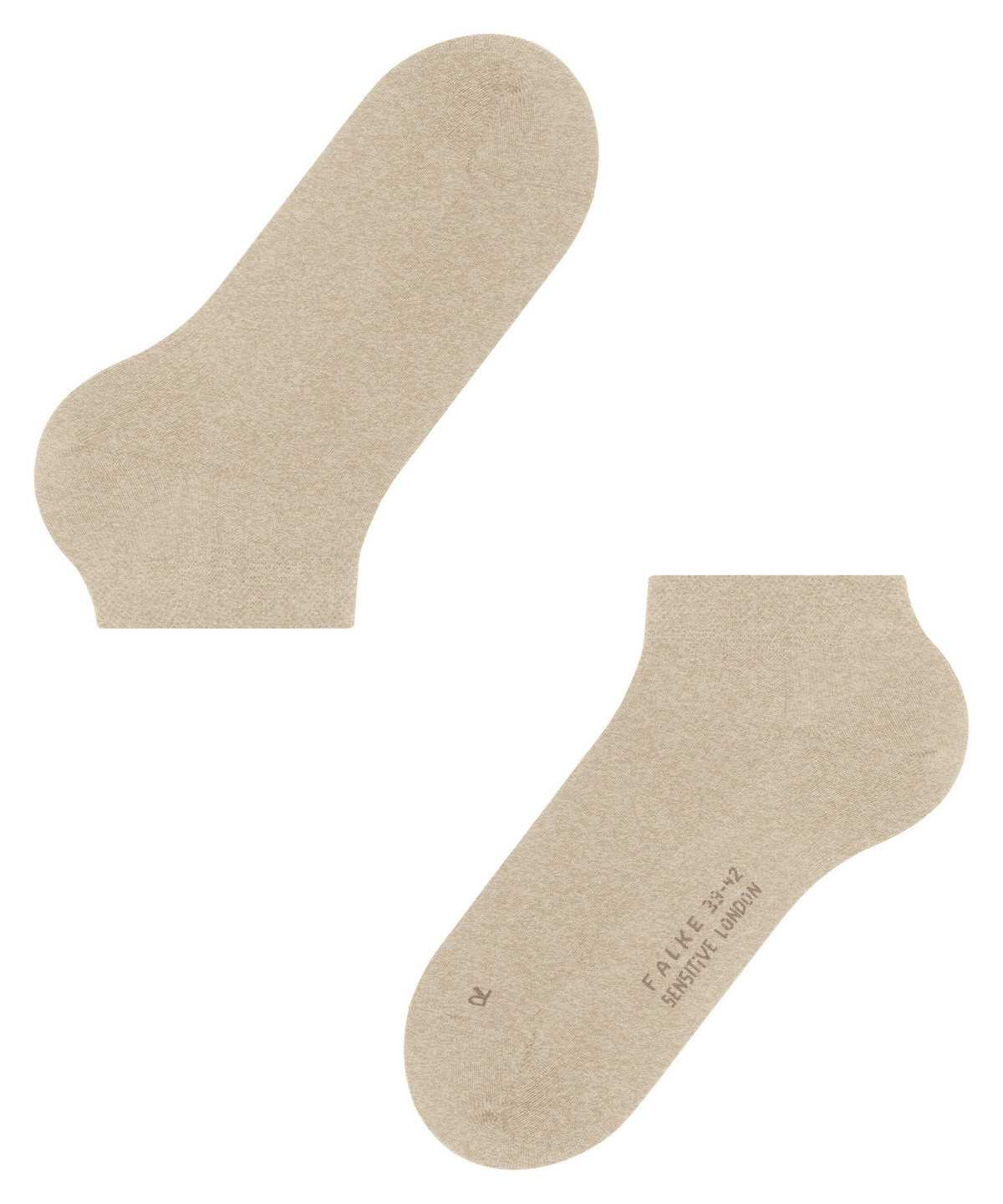 Calzini Uomo Falke Sensitive London Sneaker socks Beige | XFQN85024