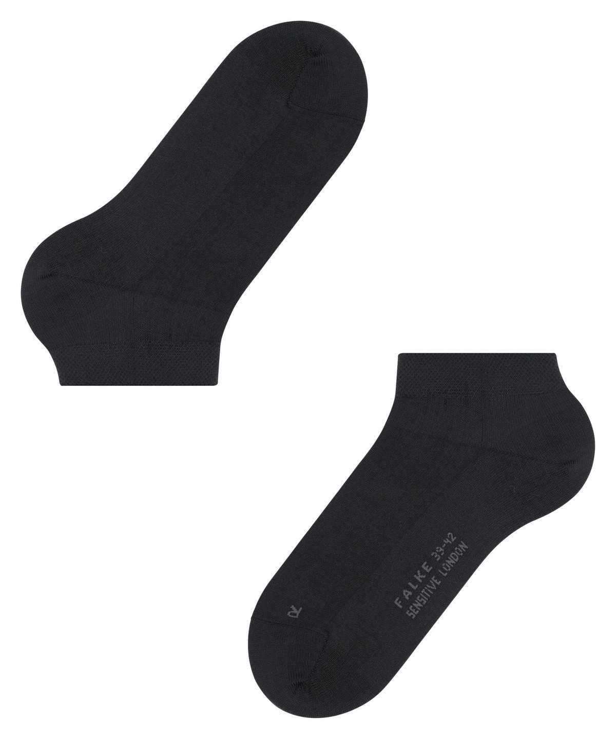 Calzini Uomo Falke Sensitive London Sneaker socks Nere | BPSX89467