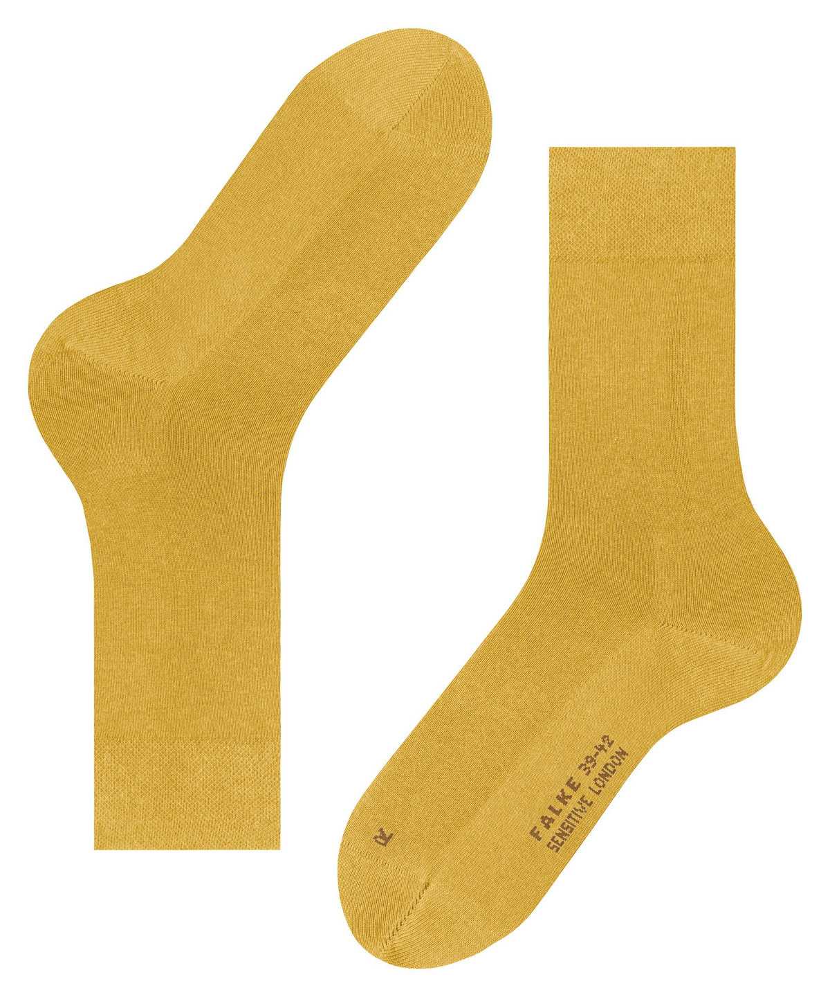 Calzini Uomo Falke Sensitive London Socks Gialle | DGOX80361