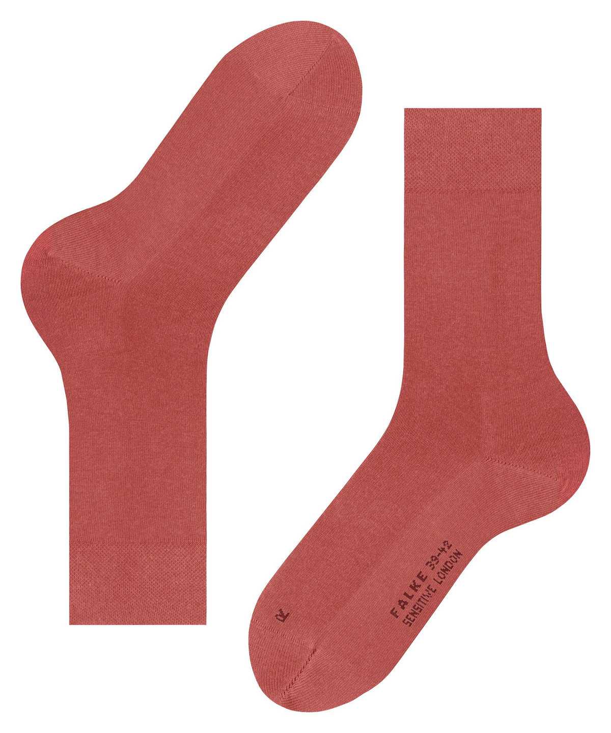 Calzini Uomo Falke Sensitive London Socks Rosse | GPQB21896