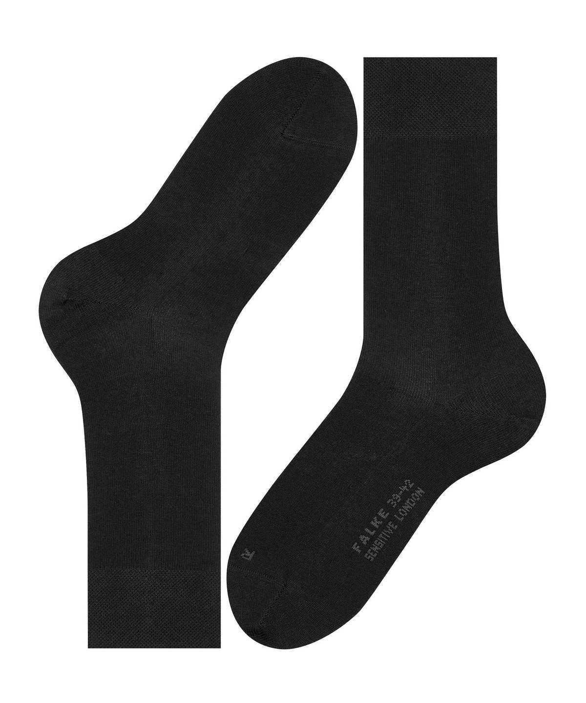 Calzini Uomo Falke Sensitive London Socks Nere | XIQB76130