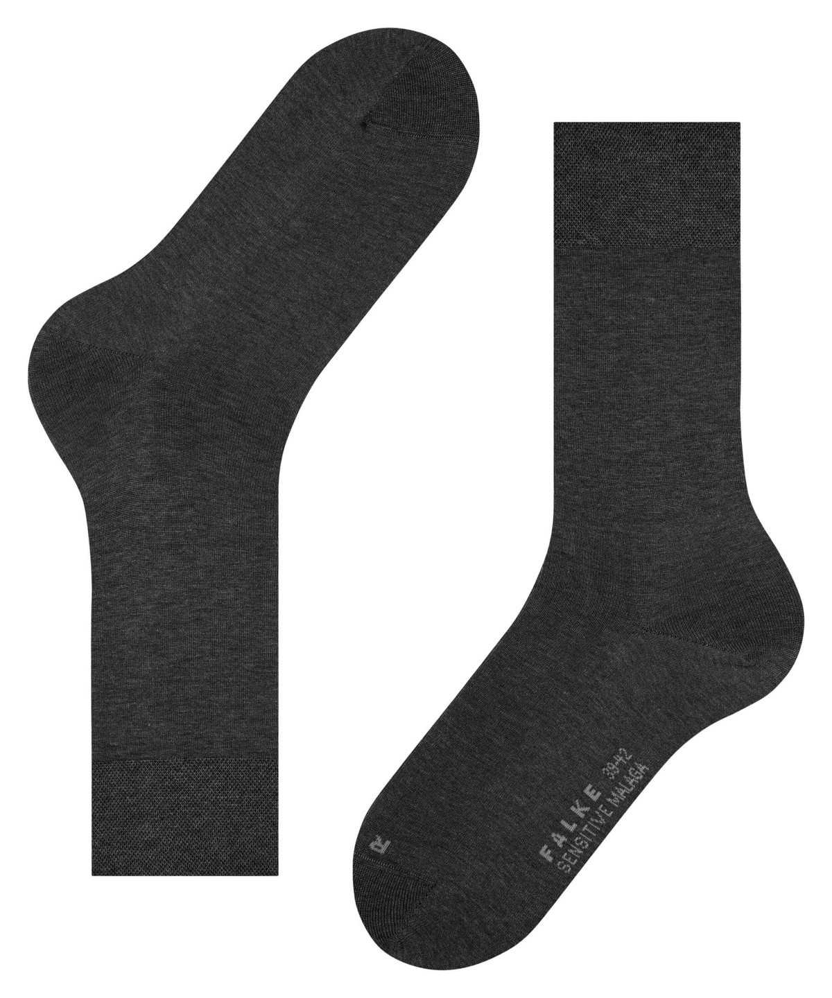 Calzini Uomo Falke Sensitive Malaga Socks Grigie | WQXB16793