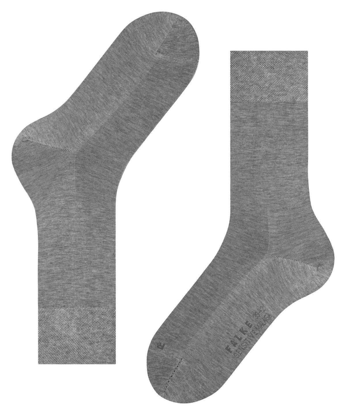 Calzini Uomo Falke Sensitive Malaga Socks Grigie | VJBN82094