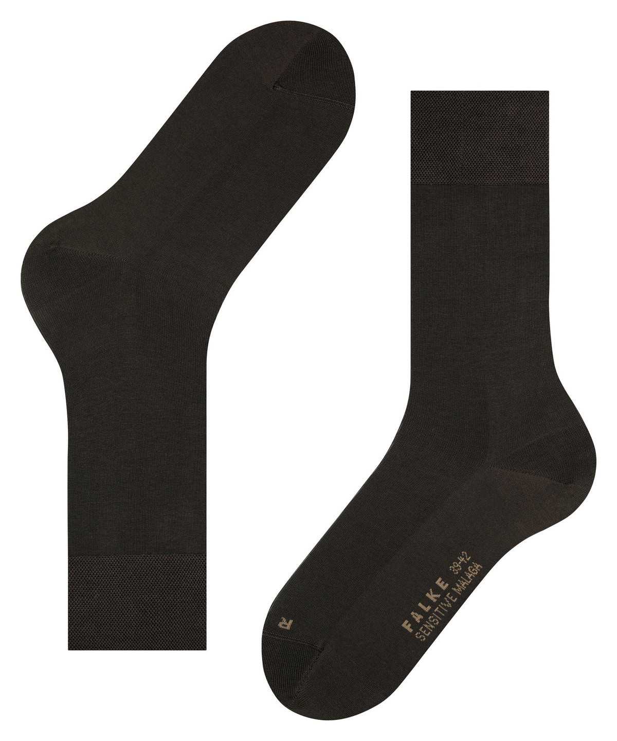 Calzini Uomo Falke Sensitive Malaga Socks Marroni | MPNH89230