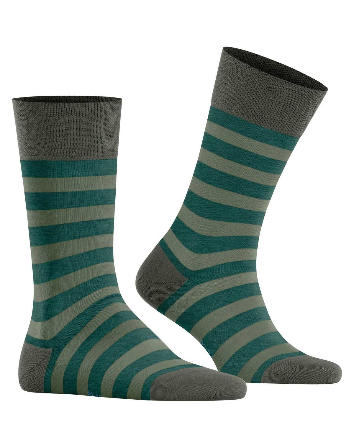 Calzini Uomo Falke Sensitive Mapped Line Socks Verdi | YGKS09726