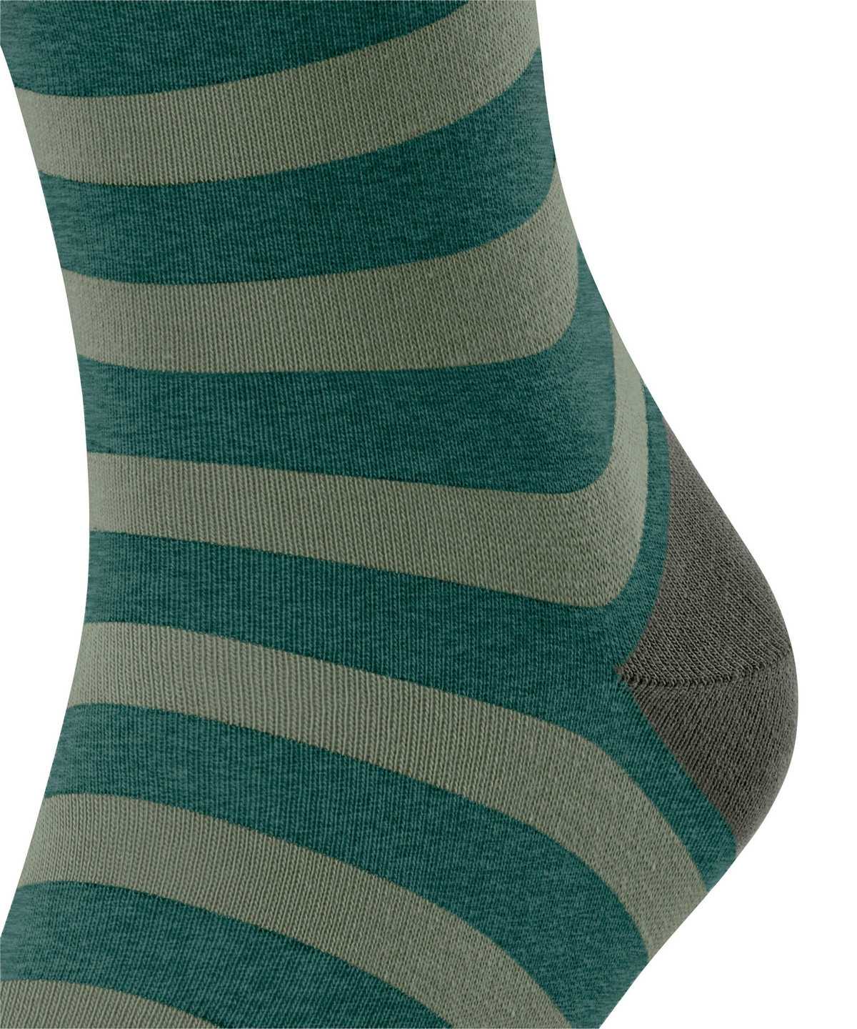 Calzini Uomo Falke Sensitive Mapped Line Socks Verdi | YGKS09726