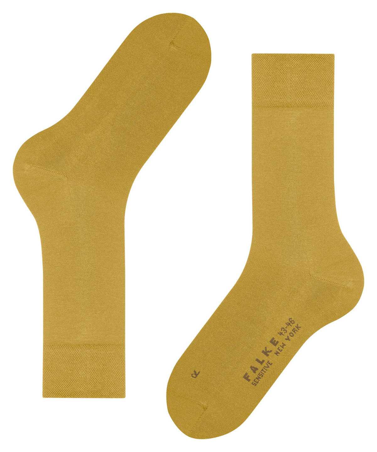 Calzini Uomo Falke Sensitive New York Socks Gialle | DJRF50893