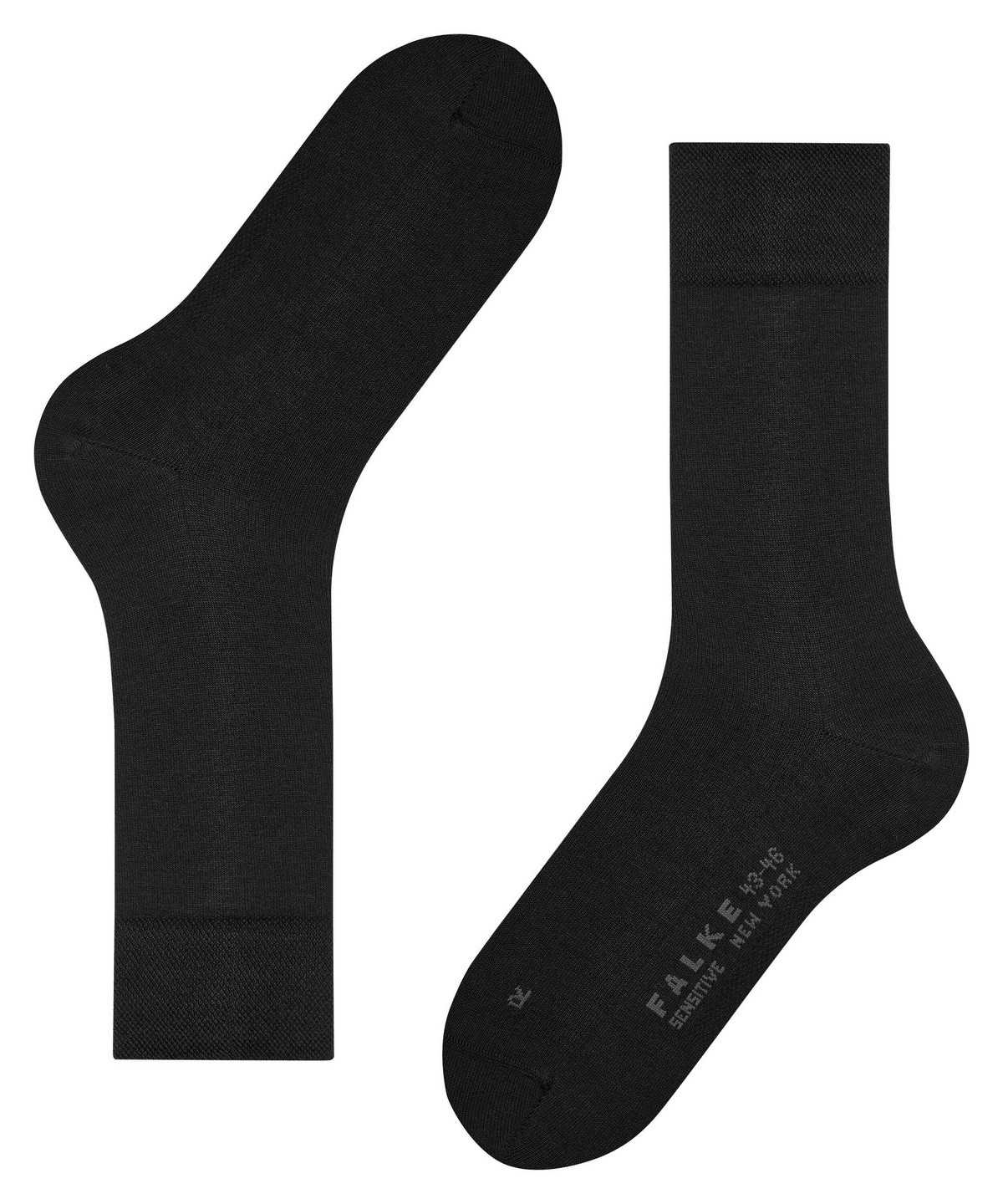 Calzini Uomo Falke Sensitive New York Socks Nere | FAHT93425