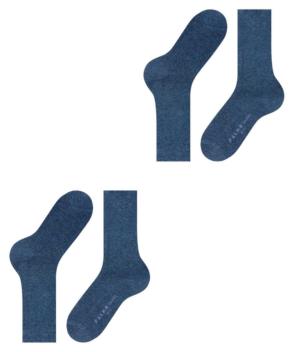 Calzini Uomo Falke Swing 2-Pack Socks Blu | YMGX19348