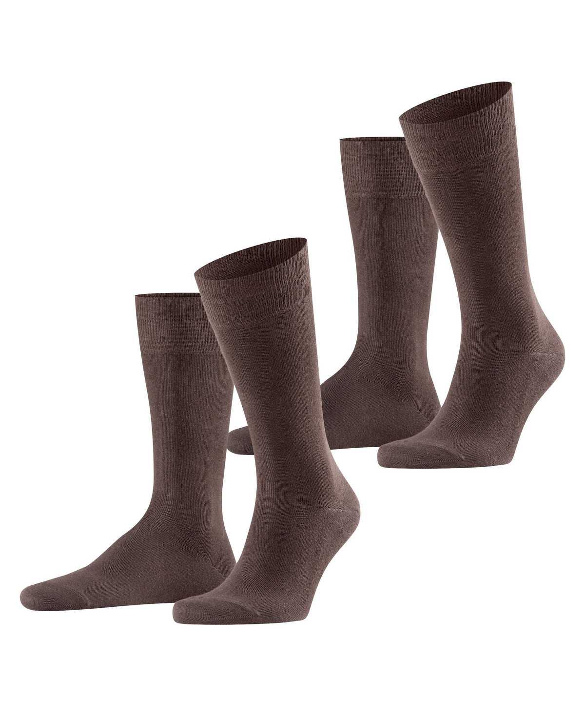 Calzini Uomo Falke Swing 2-Pack Socks Marroni | OMQV08672