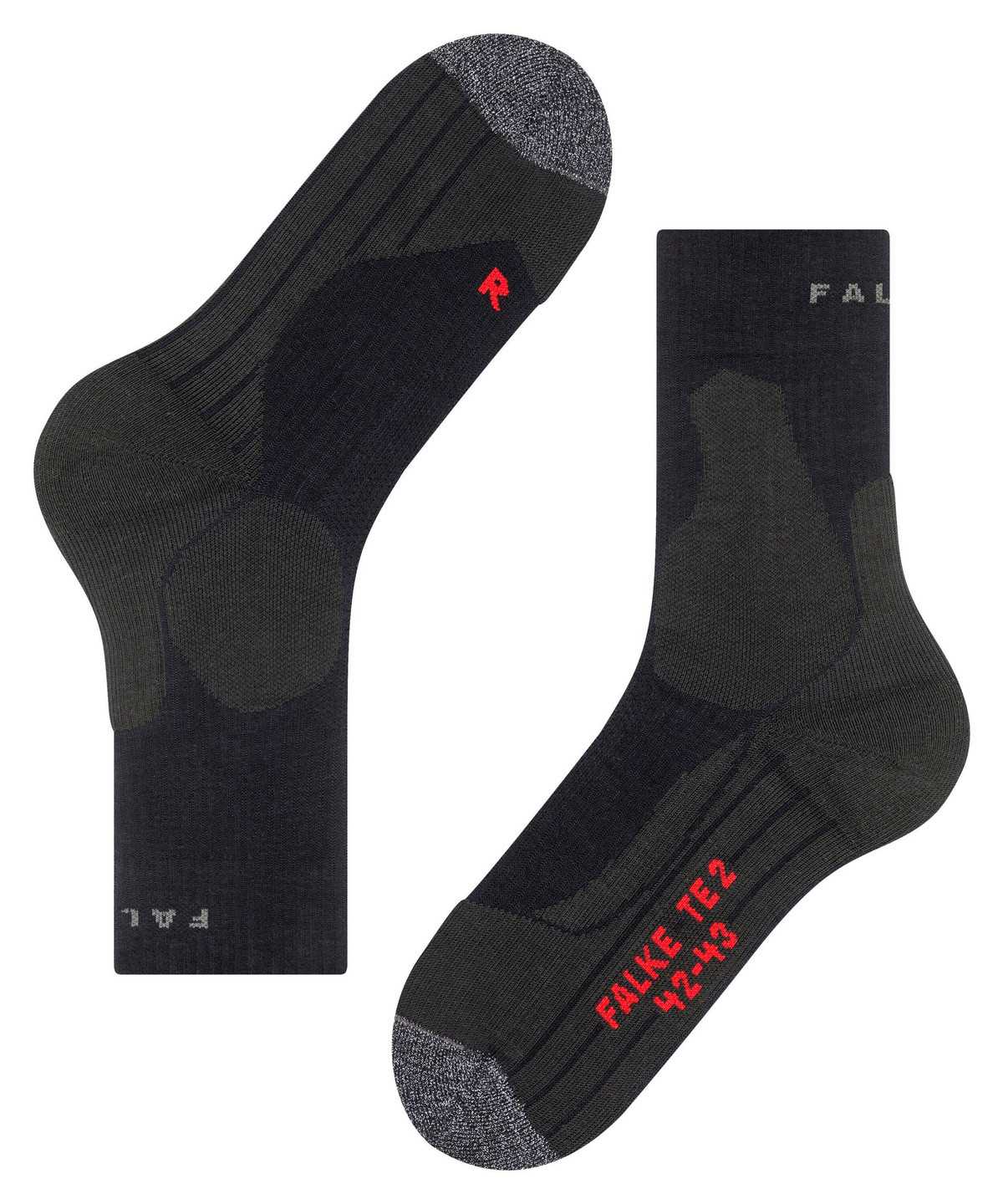 Calzini Uomo Falke TE2 Tennis Socks Nere | HPXB92078