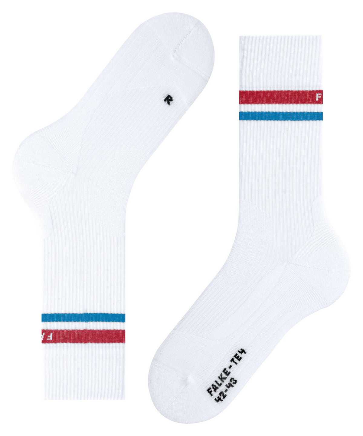 Calzini Uomo Falke TE4 Classic Tennis Socks Bianche | JWZP01437