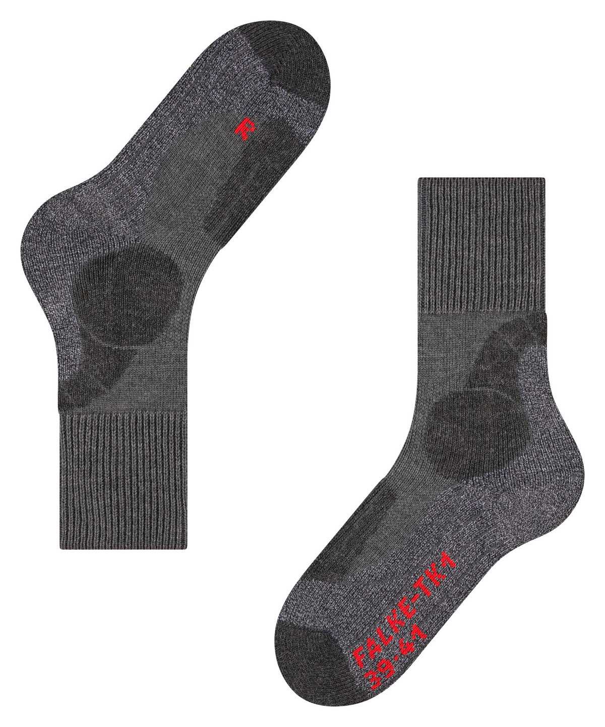 Calzini Uomo Falke TK1 Adventure Trekking Socks Grigie | XZDC73182