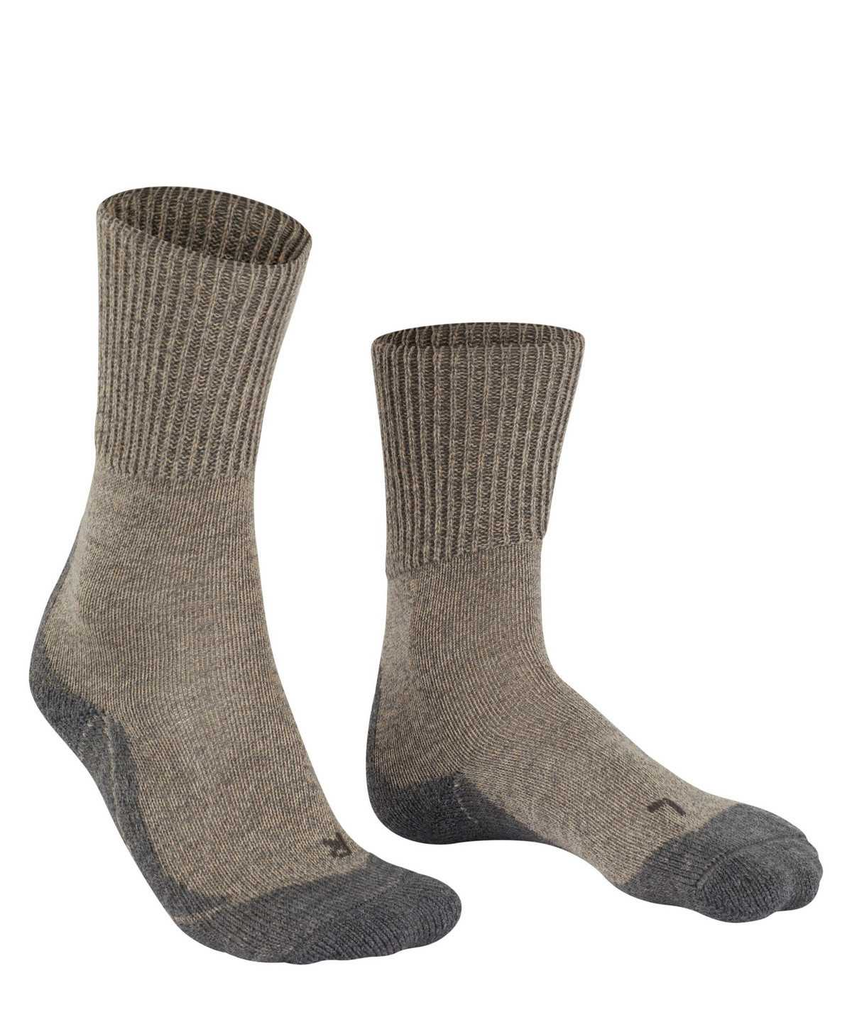 Calzini Uomo Falke TK1 Adventure Wool Trekking Socks Beige | ZLRB60258