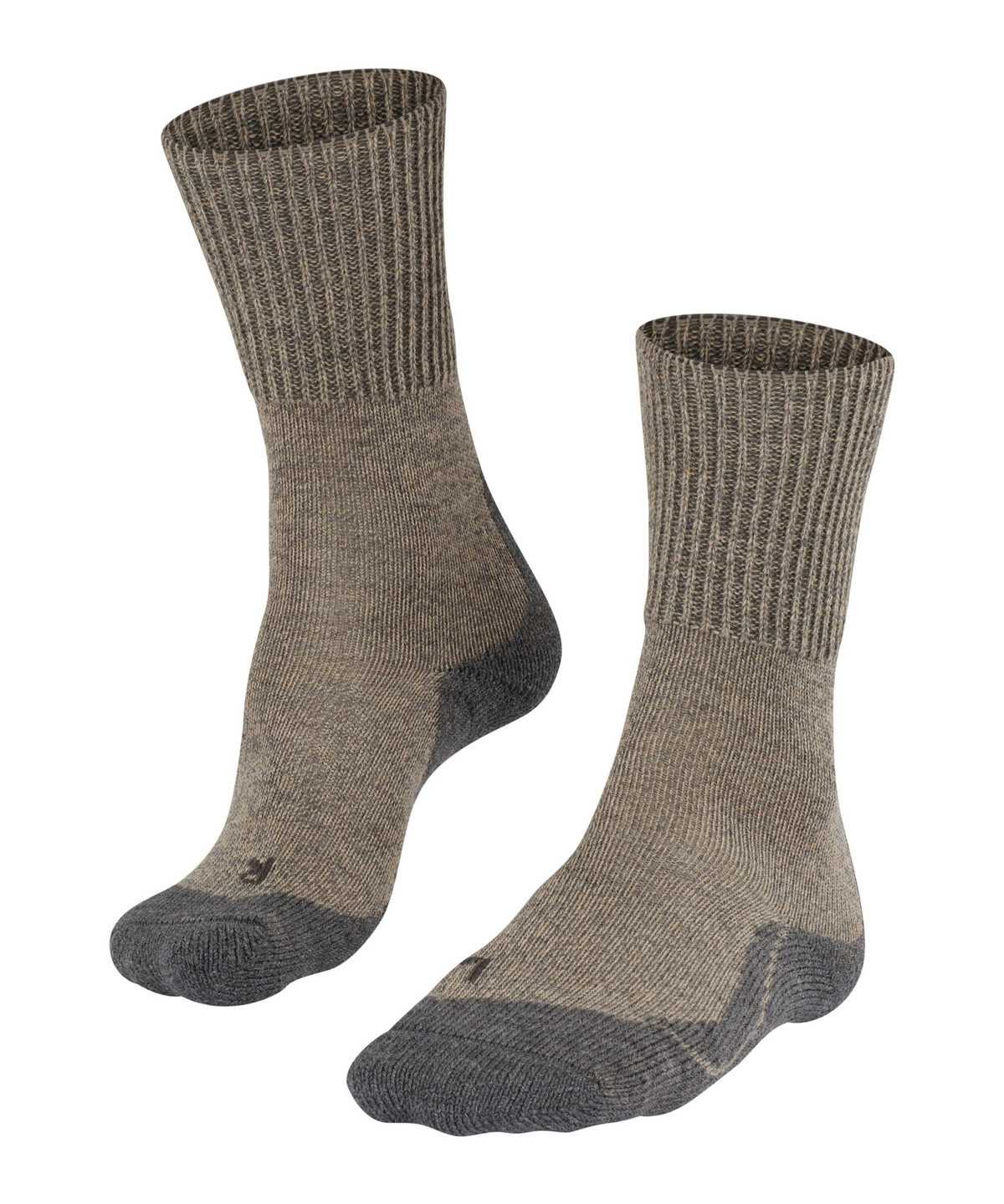 Calzini Uomo Falke TK1 Adventure Wool Trekking Socks Beige | ZLRB60258