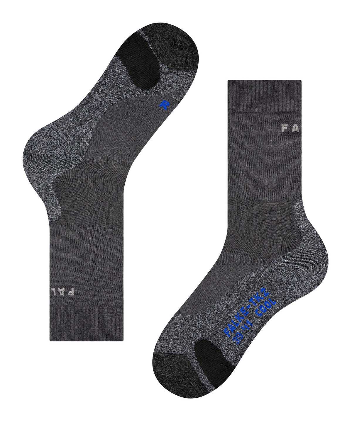 Calzini Uomo Falke TK2 Explore Cool Trekking Socks Grigie | YTEZ10954