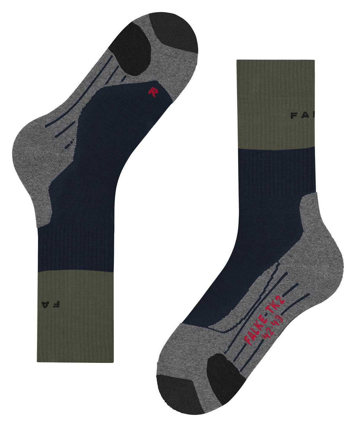 Calzini Uomo Falke TK2 Explore Trekking Socks Blu | YWBN60821