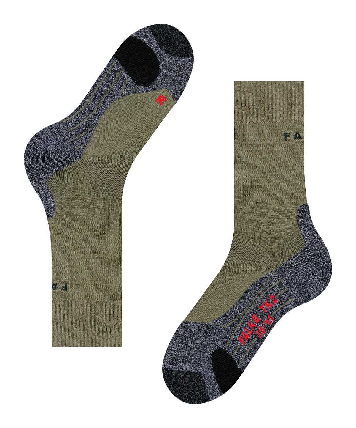 Calzini Uomo Falke TK2 Explore Trekking Socks Verdi | ZQPD72104