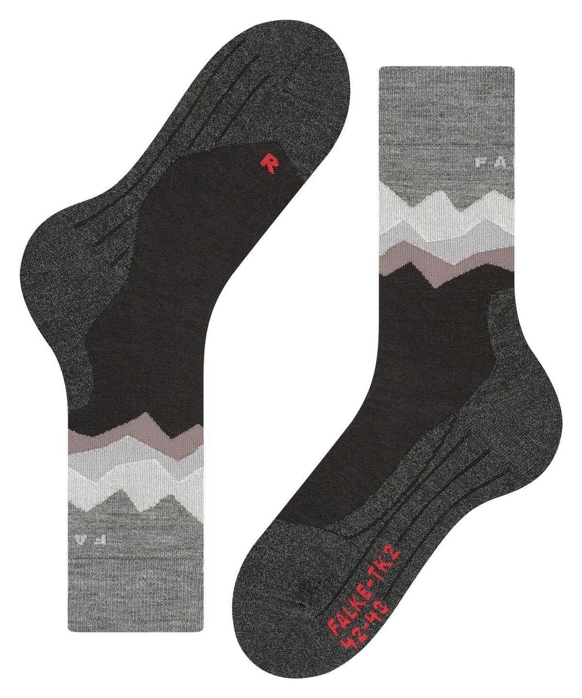 Calzini Uomo Falke TK2 Explore Trekking Socks Nere | IBOP92784