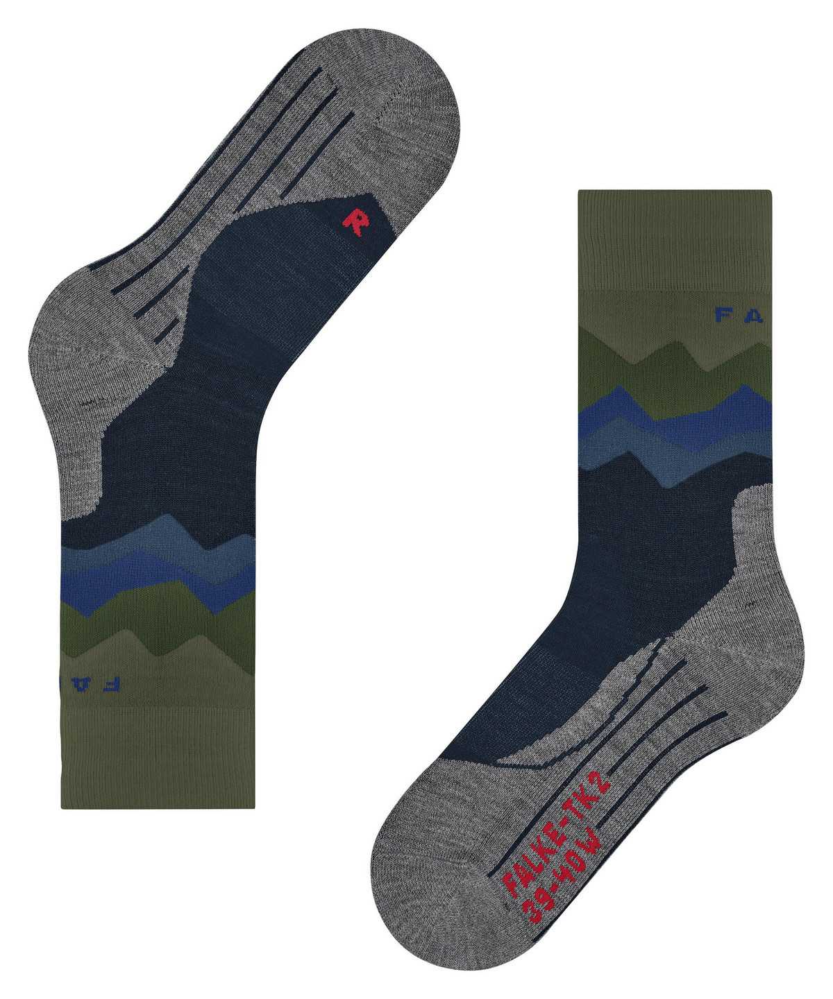 Calzini Uomo Falke TK2 Explore Trekking Socks Blu | MDER39647