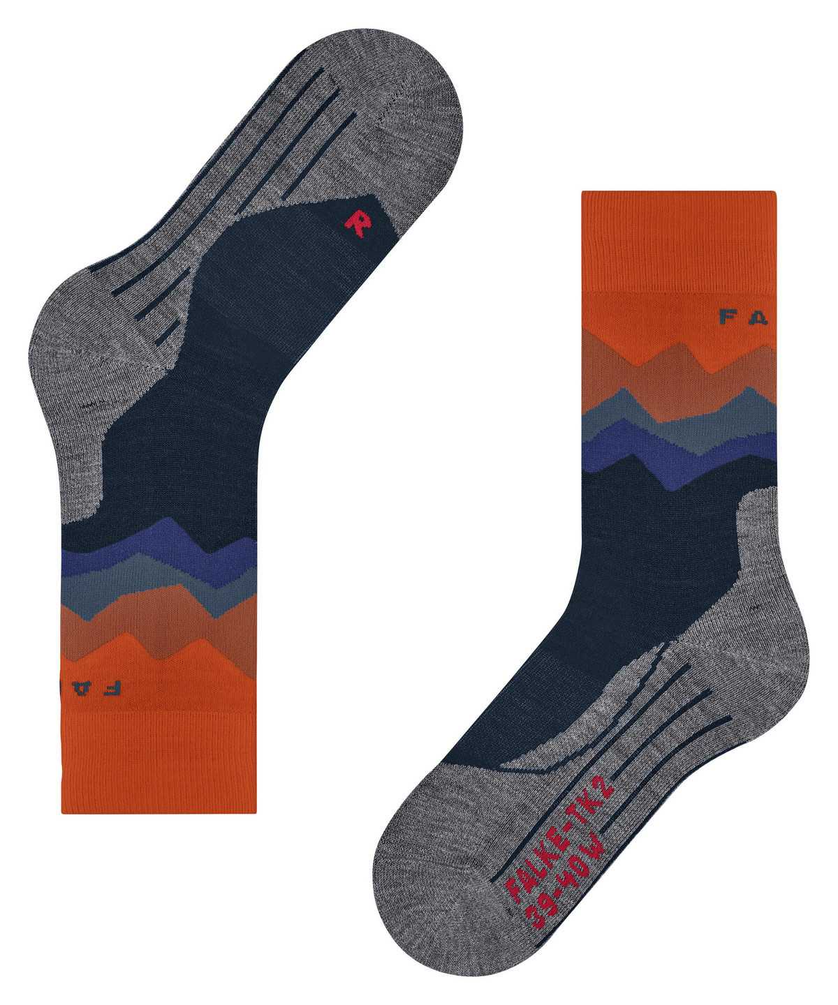 Calzini Uomo Falke TK2 Explore Trekking Socks Blu | JDYO01956