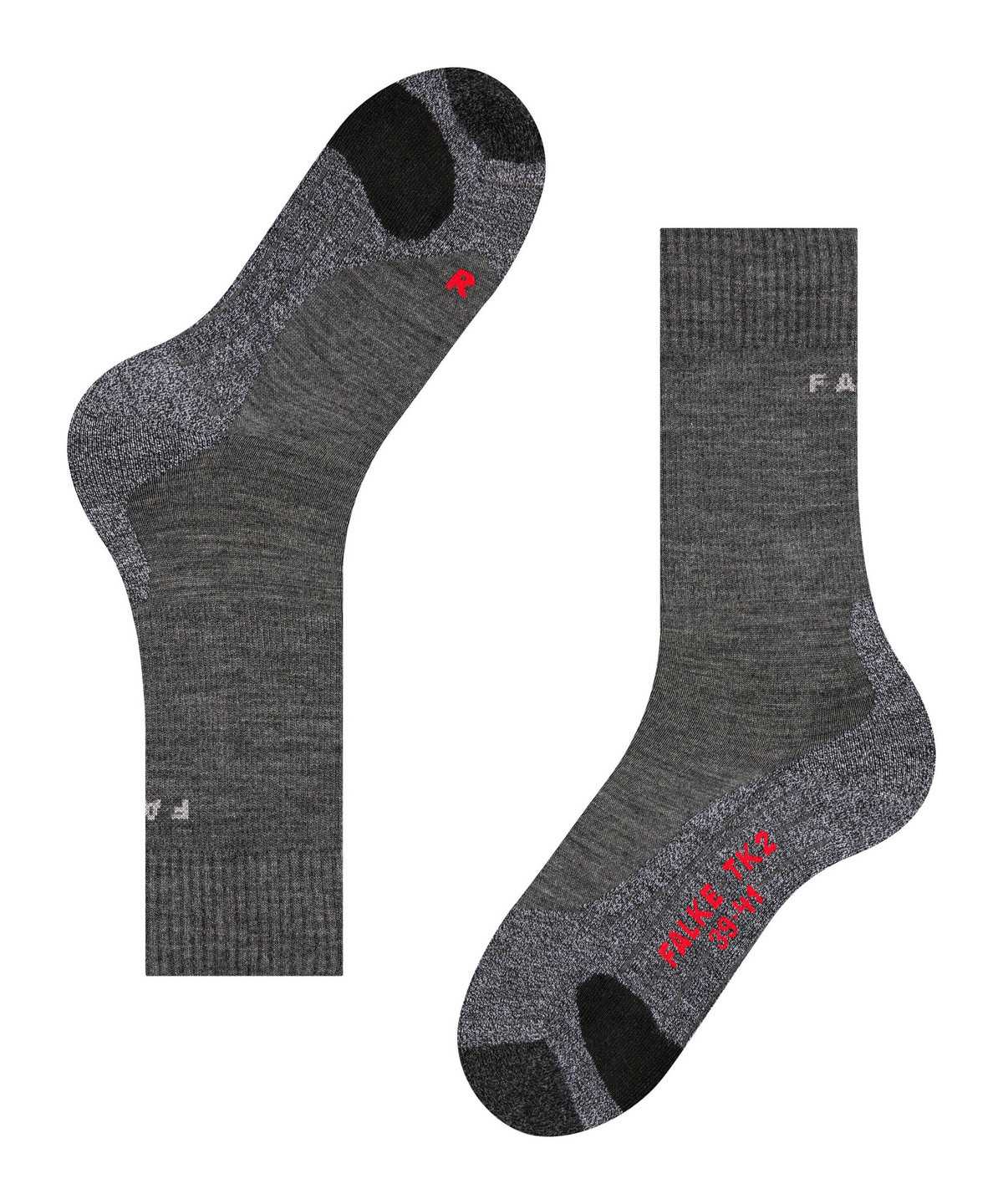 Calzini Uomo Falke TK2 Explore Trekking Socks Grigie | JPZG07564