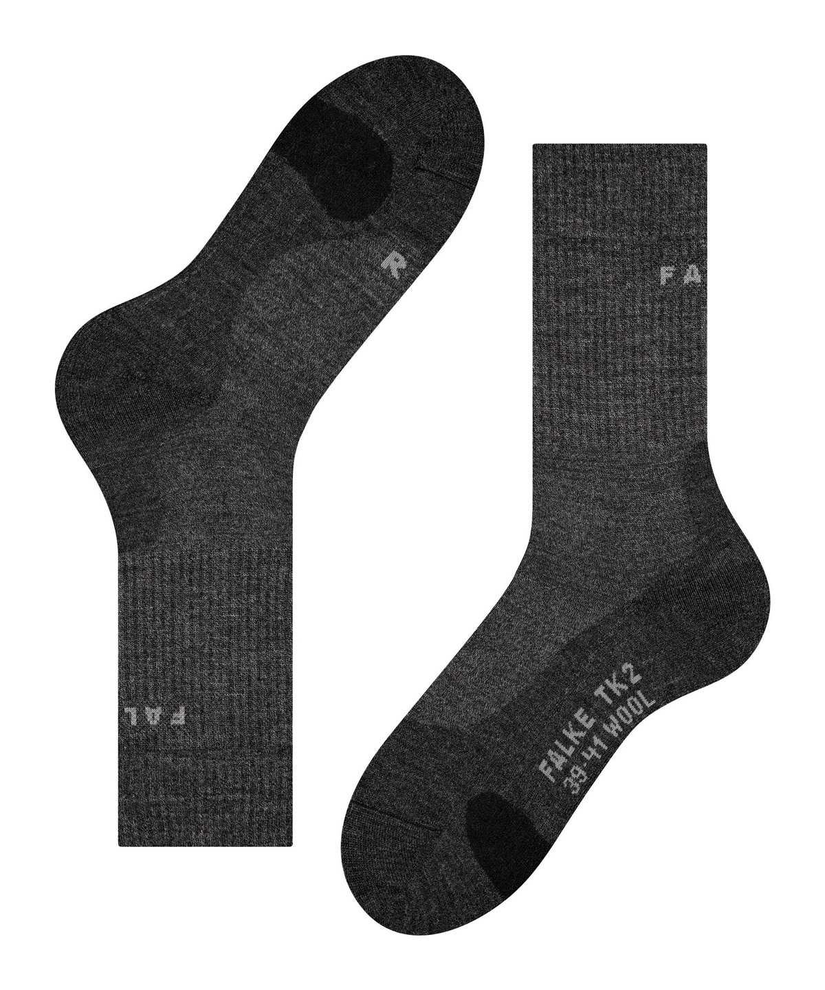 Calzini Uomo Falke TK2 Explore Wool Trekking Socks Grigie | WCXU78513