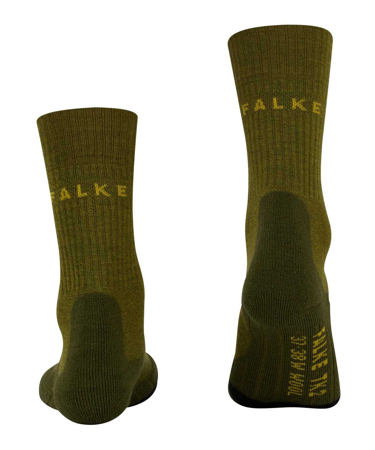 Calzini Uomo Falke TK2 Explore Wool Trekking Socks Verdi | CFIX75893