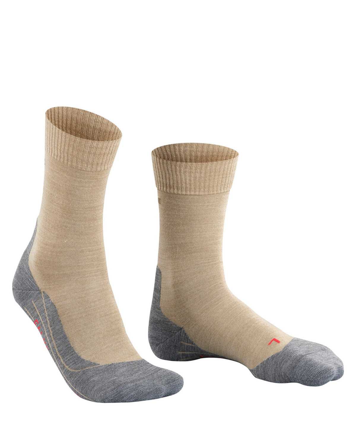 Calzini Uomo Falke TK5 Wander Trekking Socks Beige | OJUY69078