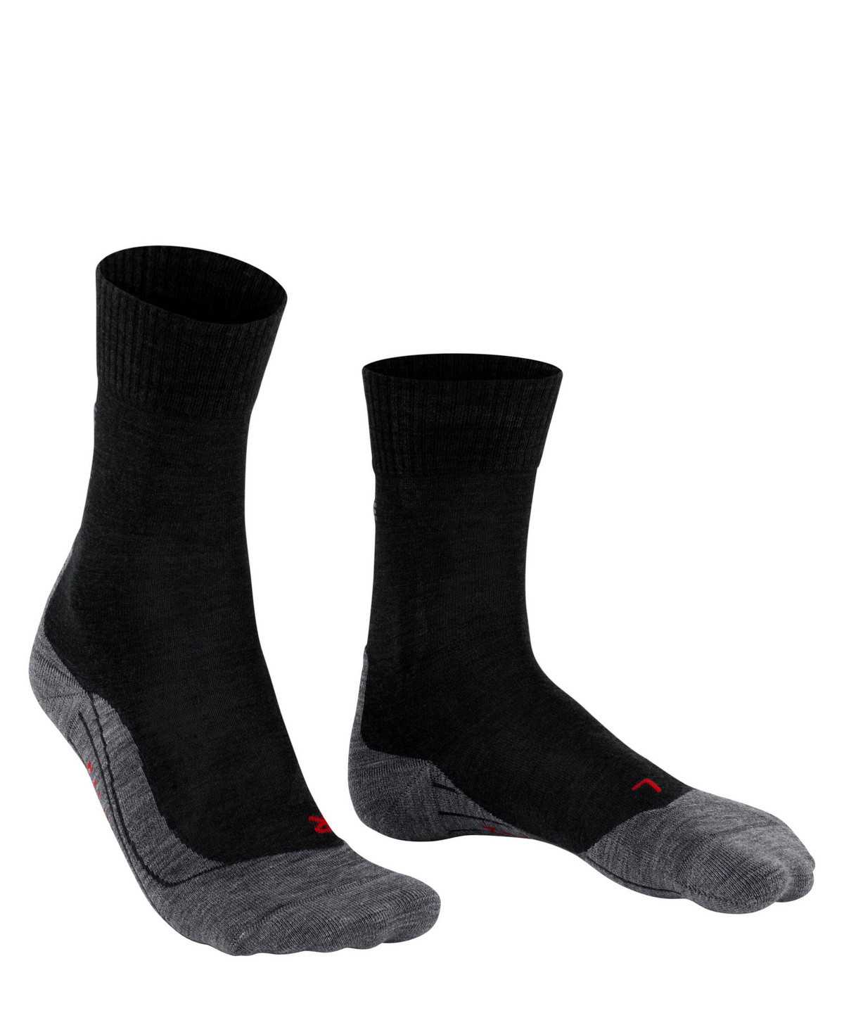 Calzini Uomo Falke TK5 Wander Trekking Socks Nere | OTSB69153