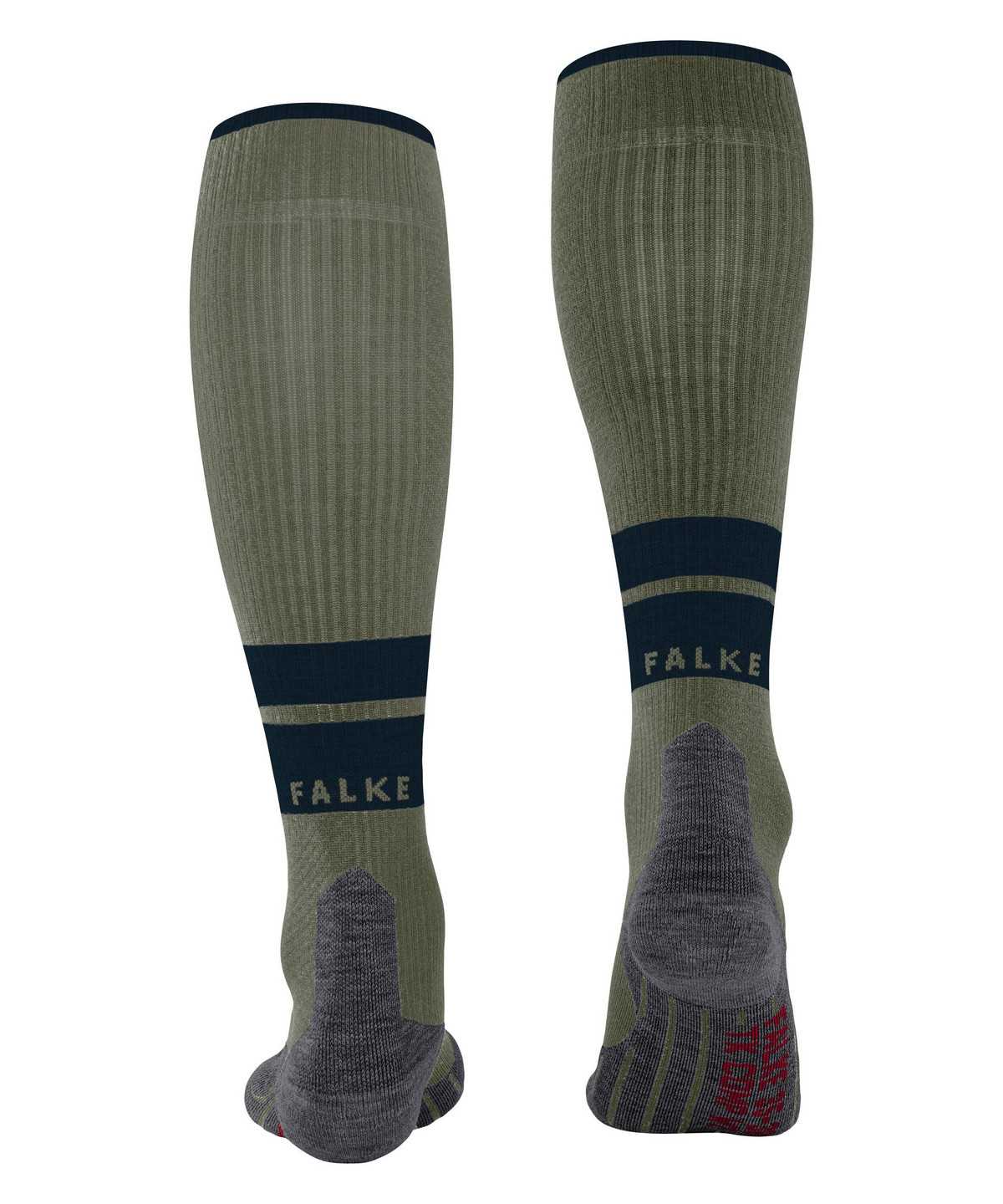 Calzini Uomo Falke TK Compression Energy Trekking Knee-high Socks Verdi | ZNQS73520