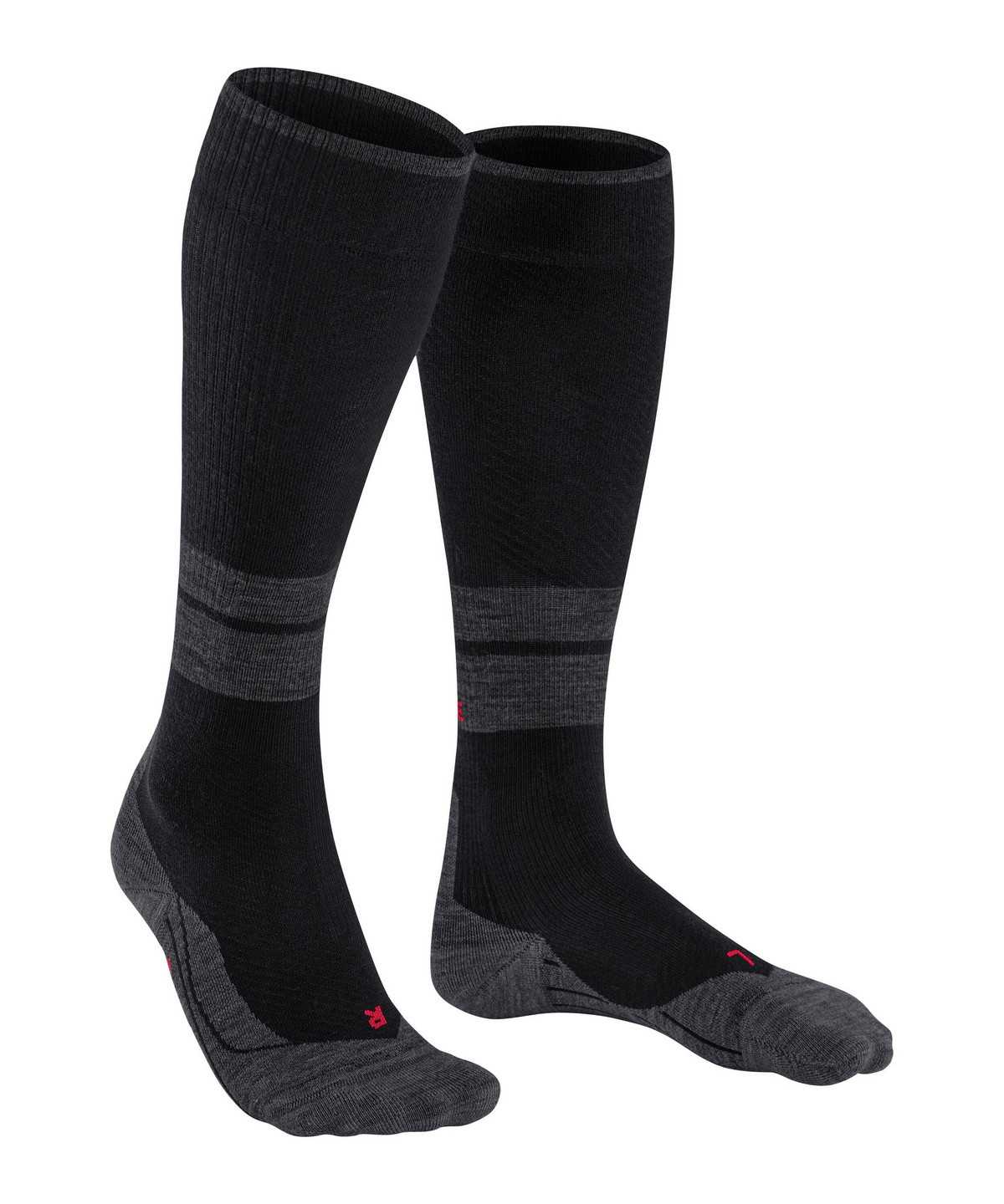 Calzini Uomo Falke TK Compression Energy Trekking Knee-high Socks Nere | QPCR08659