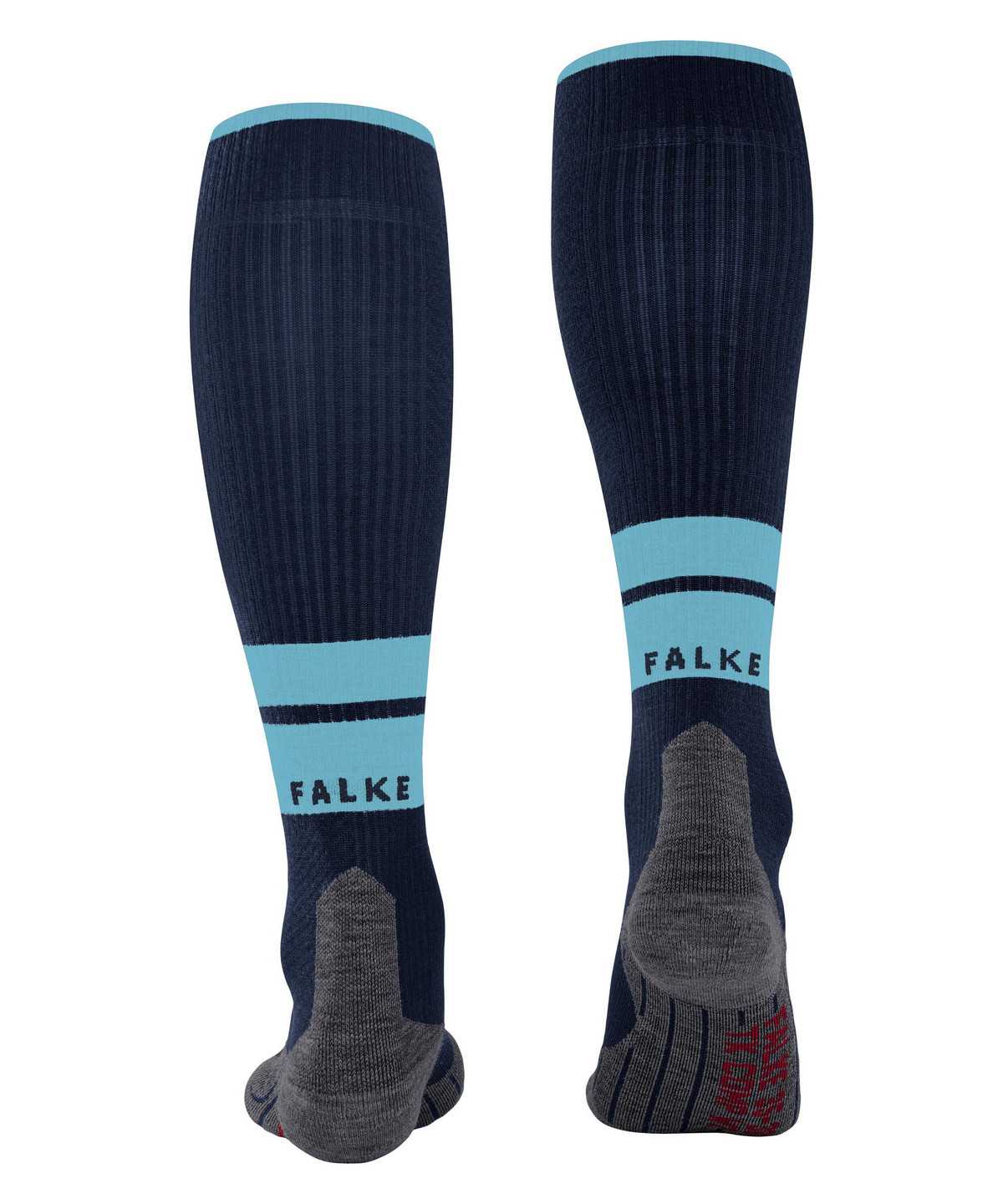 Calzini Uomo Falke TK Compression Energy Trekking Knee-high Socks Blu | HBMX42670