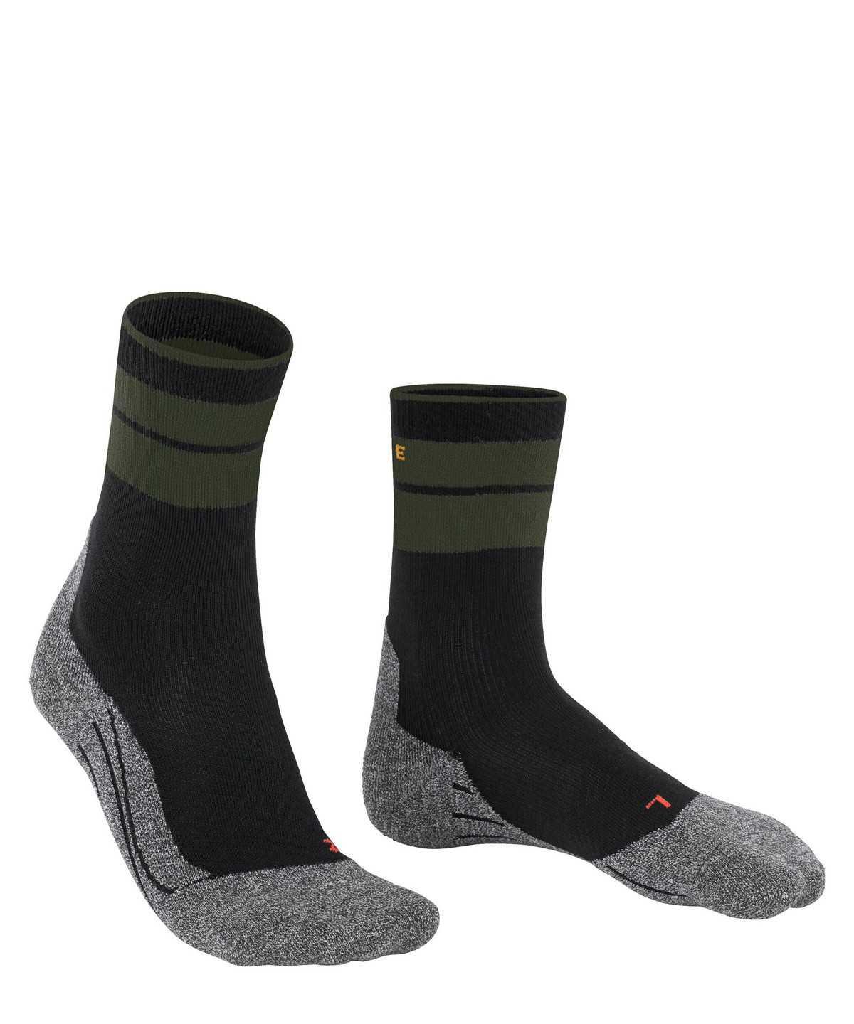 Calzini Uomo Falke TK Stabilizing Trekking Socks Nere | YGZT76139